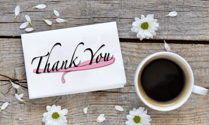 Fundraising For A Cause 12 Pink Ribbon Thank You Note Cards - Breast Cancer Awareness Note Cards - Image 2